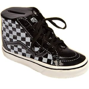 Vans Sk8 Hi Checkerboard collectible piggy bank